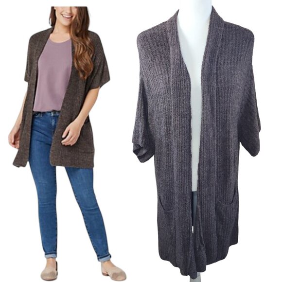 Barefoot Dreams Cozy Chic Lite Ribbed Kimono Cardigan Size 1X - Picture 14 of 14
